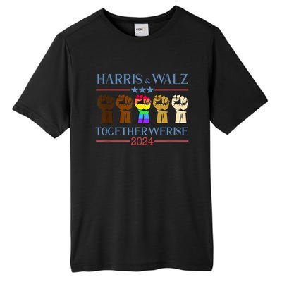 Kamala Harris Tim Walz 2024 Election Lgbt Harris Walz Waltz Tall Fusion ChromaSoft Performance T-Shirt