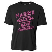 Kamala Harris Tim Walz 2024 Election Harris Waltz Save Demo Cracy Cooling Performance Crew T-Shirt