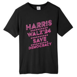 Kamala Harris Tim Walz 2024 Election Harris Waltz Save Demo Cracy Tall Fusion ChromaSoft Performance T-Shirt