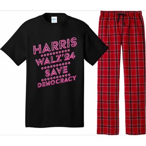 Kamala Harris Tim Walz 2024 Election Harris Waltz Save Demo Cracy Pajama Set