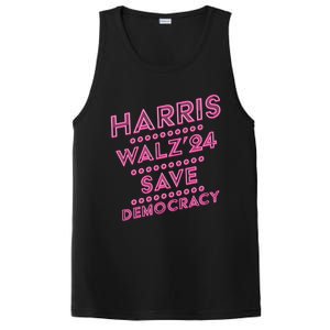 Kamala Harris Tim Walz 2024 Election Harris Waltz Save Demo Cracy PosiCharge Competitor Tank