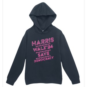 Kamala Harris Tim Walz 2024 Election Harris Waltz Save Demo Cracy Urban Pullover Hoodie