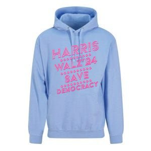 Kamala Harris Tim Walz 2024 Election Harris Waltz Save Demo Cracy Unisex Surf Hoodie