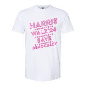 Kamala Harris Tim Walz 2024 Election Harris Waltz Save Demo Cracy Softstyle CVC T-Shirt