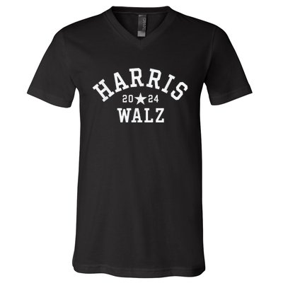 Kamala Harris Tim Walz V-Neck T-Shirt