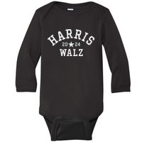 Kamala Harris Tim Walz Baby Long Sleeve Bodysuit