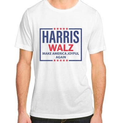 Kamala Harris Tim Walz Waltz Make America Joyful Again 2024 Adult ChromaSoft Performance T-Shirt