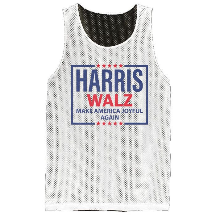 Kamala Harris Tim Walz Waltz Make America Joyful Again 2024 Mesh Reversible Basketball Jersey Tank