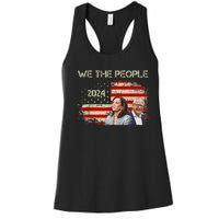 Kamala Harris Tim Waltz 2024 We The People American Flag Women's Racerback Tank