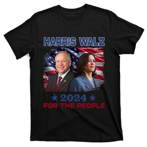 Kamala Harris Tim Walz Waltz 2024 For The People T-Shirt