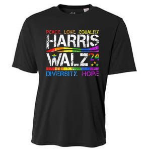 Kamala Harris Tim Walz 2024 Peace Lgbt Harris Walz Waltz Cooling Performance Crew T-Shirt