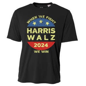 Kamala Harris Tim Walz 2024 When We Fight We Win Cooling Performance Crew T-Shirt