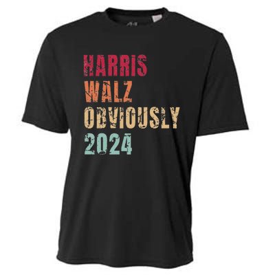 Kamala Harris Tim Walz (Waltz) Harris Walz. Obviously. 2024 Cooling Performance Crew T-Shirt