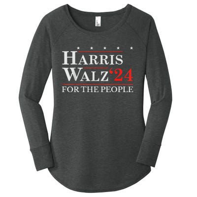 Kamala Harris Tim Walz Waltz For The People 2024 Women's Perfect Tri Tunic Long Sleeve Shirt