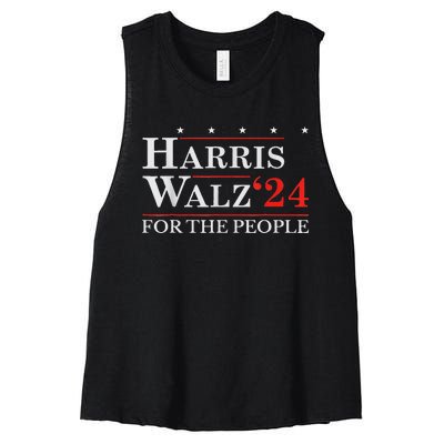 Kamala Harris Tim Walz Waltz For The People 2024 Women's Racerback Cropped Tank