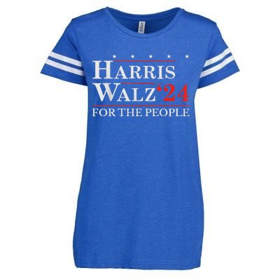 Kamala Harris Tim Walz Waltz For The People 2024 Enza Ladies Jersey Football T-Shirt