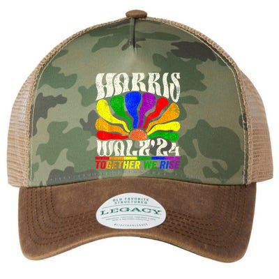 Kamala Harris Tim Walz Pride Lgbt 2024 Together We Rise Legacy Tie Dye Trucker Hat