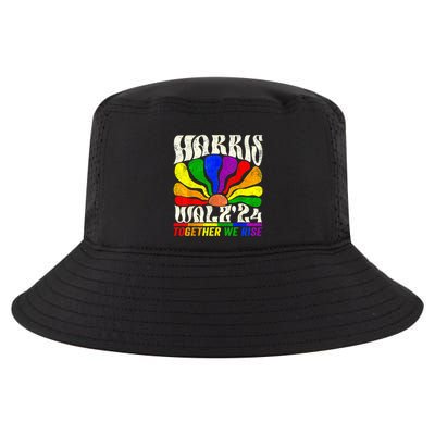 Kamala Harris Tim Walz Pride Lgbt 2024 Together We Rise Cool Comfort Performance Bucket Hat