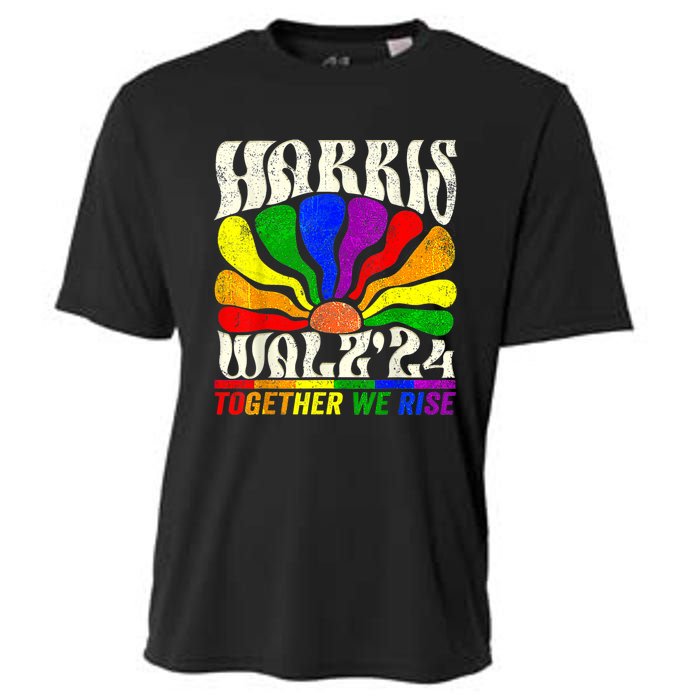 Kamala Harris Tim Walz Pride Lgbt 2024 Together We Rise Cooling Performance Crew T-Shirt