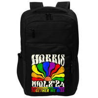 Kamala Harris Tim Walz Pride Lgbt 2024 Together We Rise Impact Tech Backpack