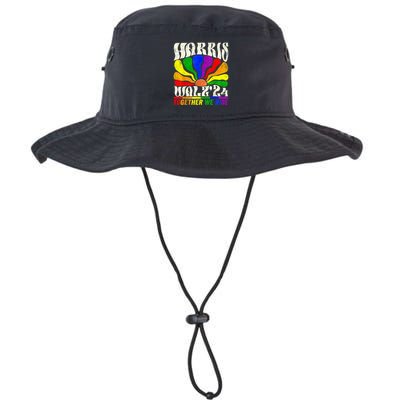 Kamala Harris Tim Walz Pride Lgbt 2024 Together We Rise Bucket Hat