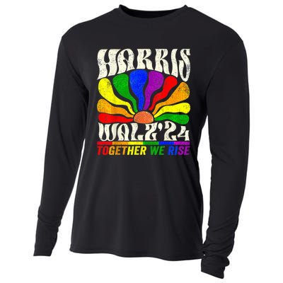 Kamala Harris Tim Walz Pride Lgbt 2024 Together We Rise Cooling Performance Long Sleeve Crew