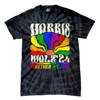 Kamala Harris Tim Walz Pride Lgbt 2024 Together We Rise Tie-Dye T-Shirt