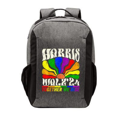 Kamala Harris Tim Walz Pride Lgbt 2024 Together We Rise Vector Backpack