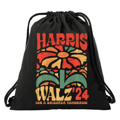 Kamala Harris Tim Walz Waltz Drawstring Bag