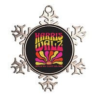 Kamala Harris Tim Walz 2024 When We Fight We Win Metallic Star Ornament