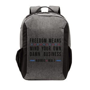 Kamala Harris Tim Walz Mind Your Own Damn Business Vector Backpack