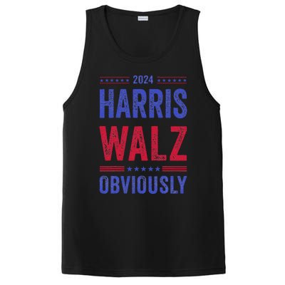 Kamala Harris Tim Walz Obviously Election 2024 Harris Waltz PosiCharge Competitor Tank