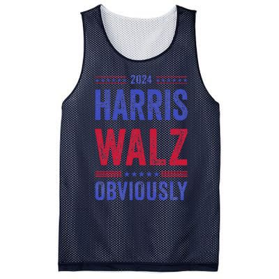 Kamala Harris Tim Walz Obviously Election 2024 Harris Waltz Mesh Reversible Basketball Jersey Tank