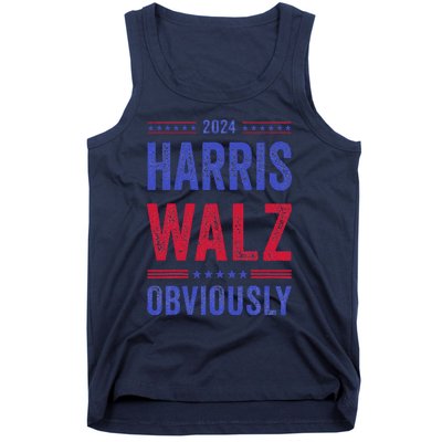 Kamala Harris Tim Walz Obviously Election 2024 Harris Waltz Tank Top