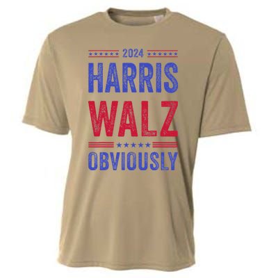 Kamala Harris Tim Walz Obviously Election 2024 Harris Waltz Cooling Performance Crew T-Shirt