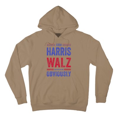 Kamala Harris Tim Walz Obviously Election 2024 Harris Waltz Hoodie