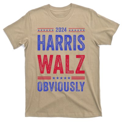 Kamala Harris Tim Walz Obviously Election 2024 Harris Waltz T-Shirt