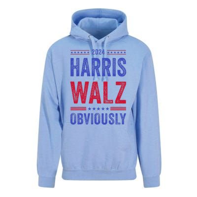 Kamala Harris Tim Walz Obviously Election 2024 Harris Waltz Unisex Surf Hoodie