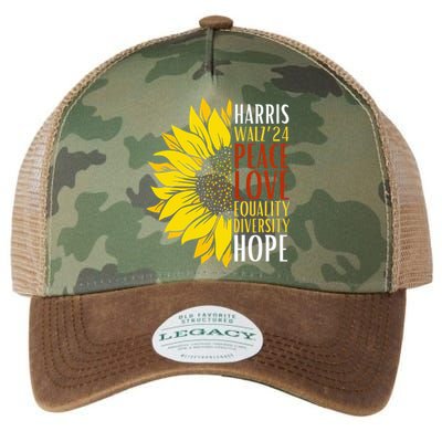 Kamala Harris Tim Walz 24 Lgbt Harris Walz Waltz 2024 Legacy Tie Dye Trucker Hat