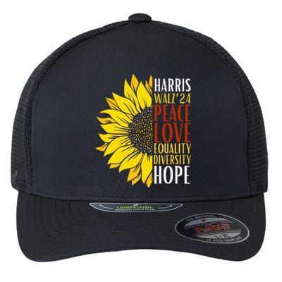 Kamala Harris Tim Walz 24 Lgbt Harris Walz Waltz 2024 Flexfit Unipanel Trucker Cap