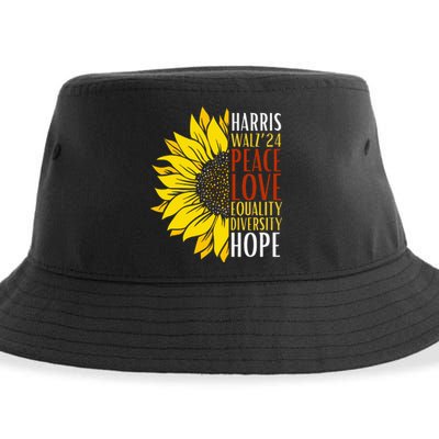 Kamala Harris Tim Walz 24 Lgbt Harris Walz Waltz 2024 Sustainable Bucket Hat