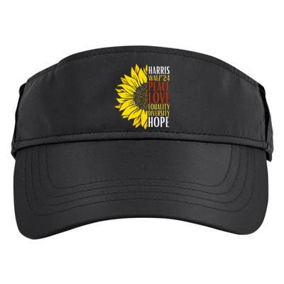 Kamala Harris Tim Walz 24 Lgbt Harris Walz Waltz 2024 Adult Drive Performance Visor