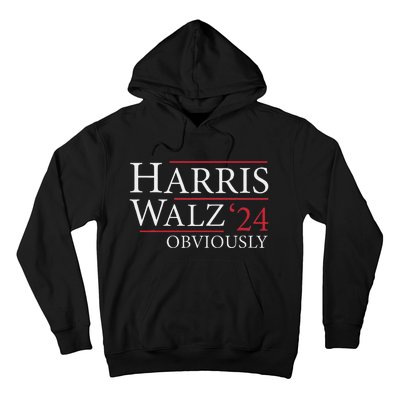 Kamala Harris Tim Walz Obviously Election 2024 Harris Waltz Hoodie