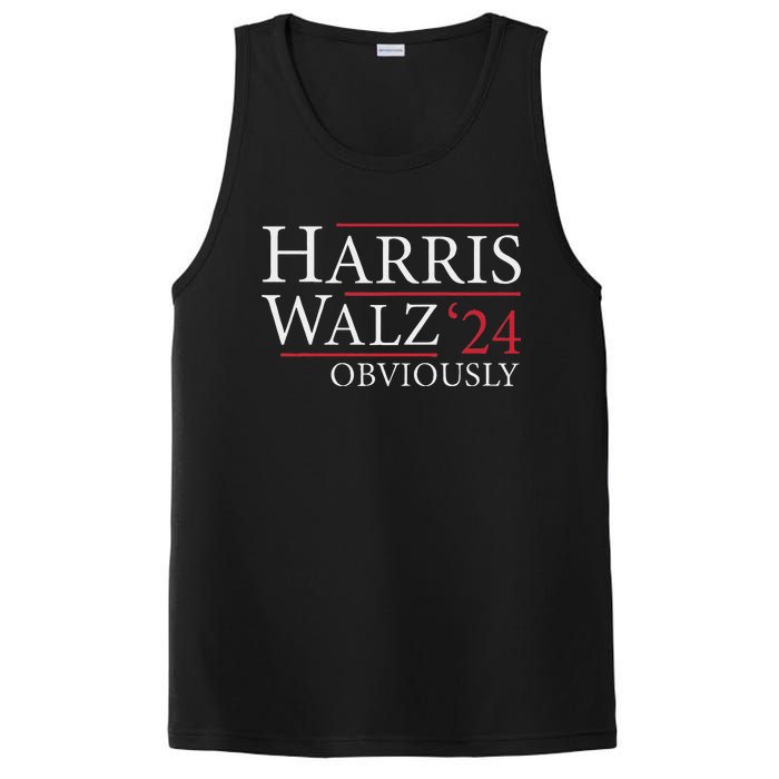 Kamala Harris Tim Walz Obviously Election 2024 Harris Waltz PosiCharge Competitor Tank