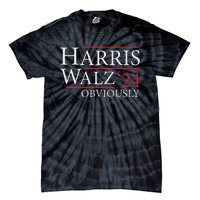 Kamala Harris Tim Walz Obviously Election 2024 Harris Waltz Tie-Dye T-Shirt