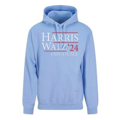 Kamala Harris Tim Walz Obviously Election 2024 Harris Waltz Unisex Surf Hoodie