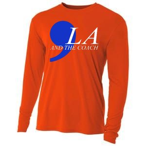 Kamala Harris Tim Walz Coach Comma 2024 Cooling Performance Long Sleeve Crew