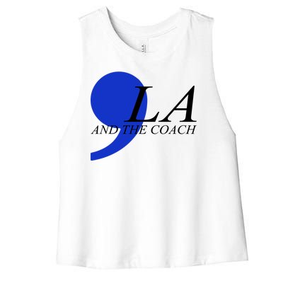 Kamala Harris Tim Walz Coach Comma 2024 Women's Racerback Cropped Tank