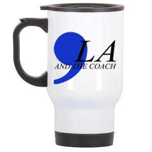 Kamala Harris Tim Walz Coach Comma 2024 Stainless Steel Travel Mug