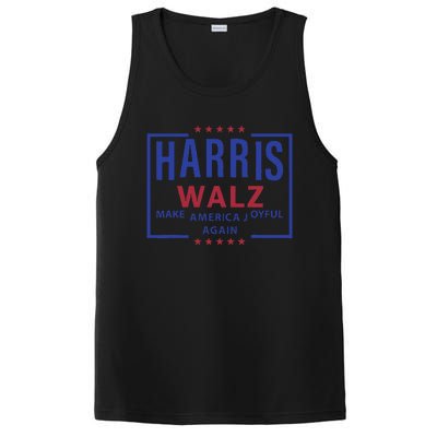 Kamala Harris Tim Walz Waltz Make America Joyful Again 2024 PosiCharge Competitor Tank